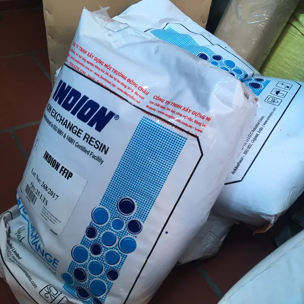 Hạt Nhựa Trao Đổi Ion Âm Anion Indion Ấn Độ FFIP Gốc Cl