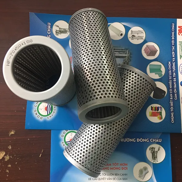 Lõi inox xếp nếp lọc dầu thuỷ lực HF