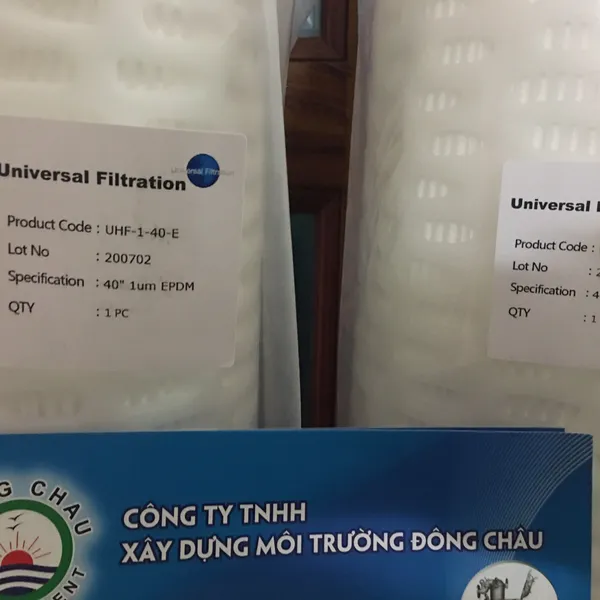 Lõi lọc giấy xếp lưu lượng lớn Universal Highflow 40 inch