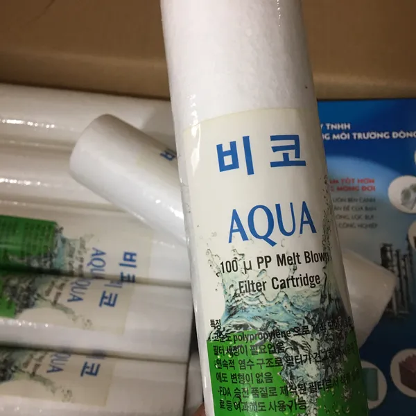 Lõi lọc nén BDM hàn quốc 100 micron 10 inch aqua