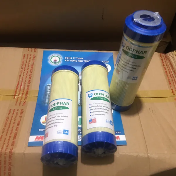 Lõi lọc than hoạt tính vỏ nhựa GAC UDF 10 inch