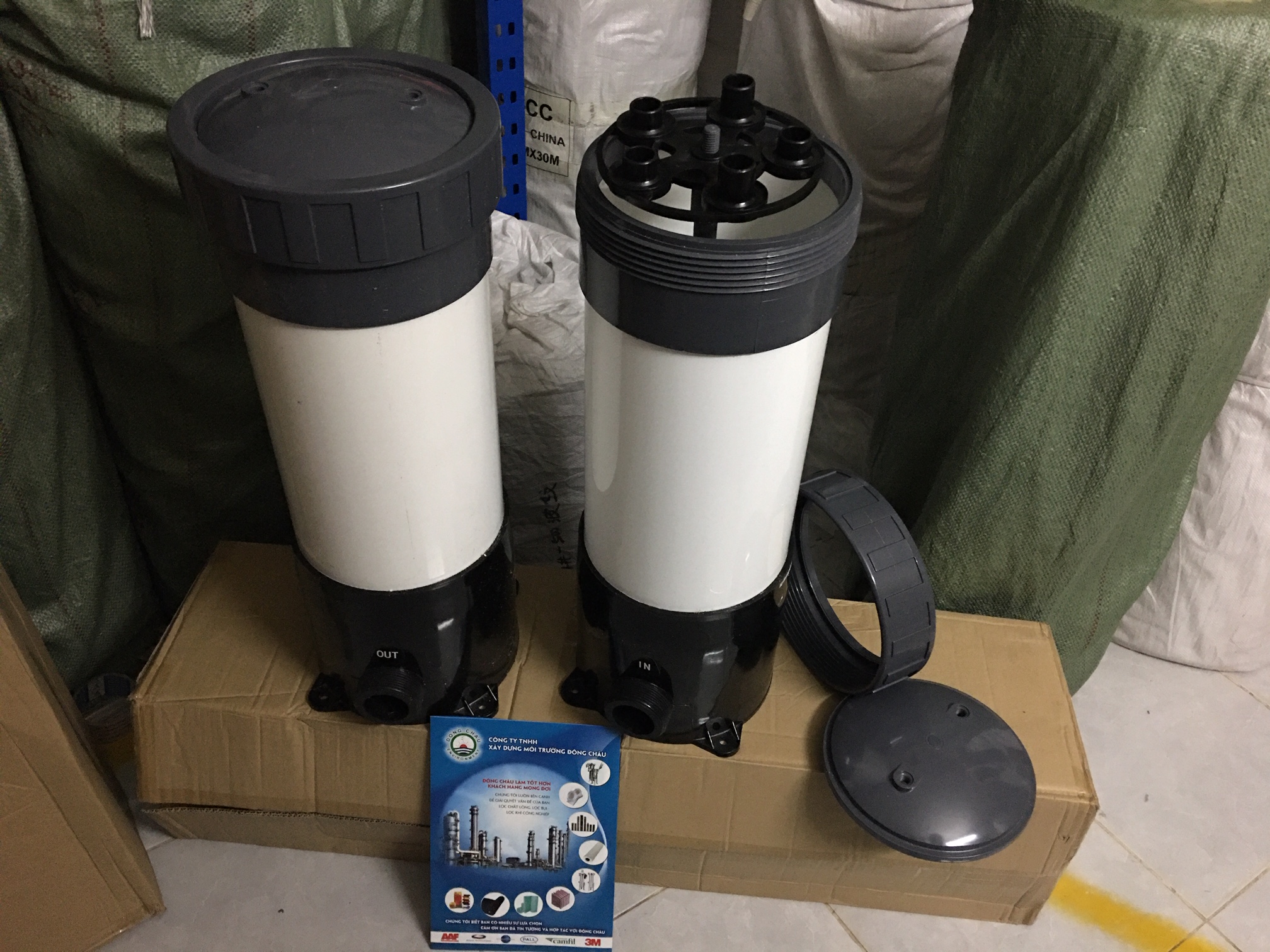 Bình nhựa lọc nước công nghiệp uPVC 5 lõi 20 inch