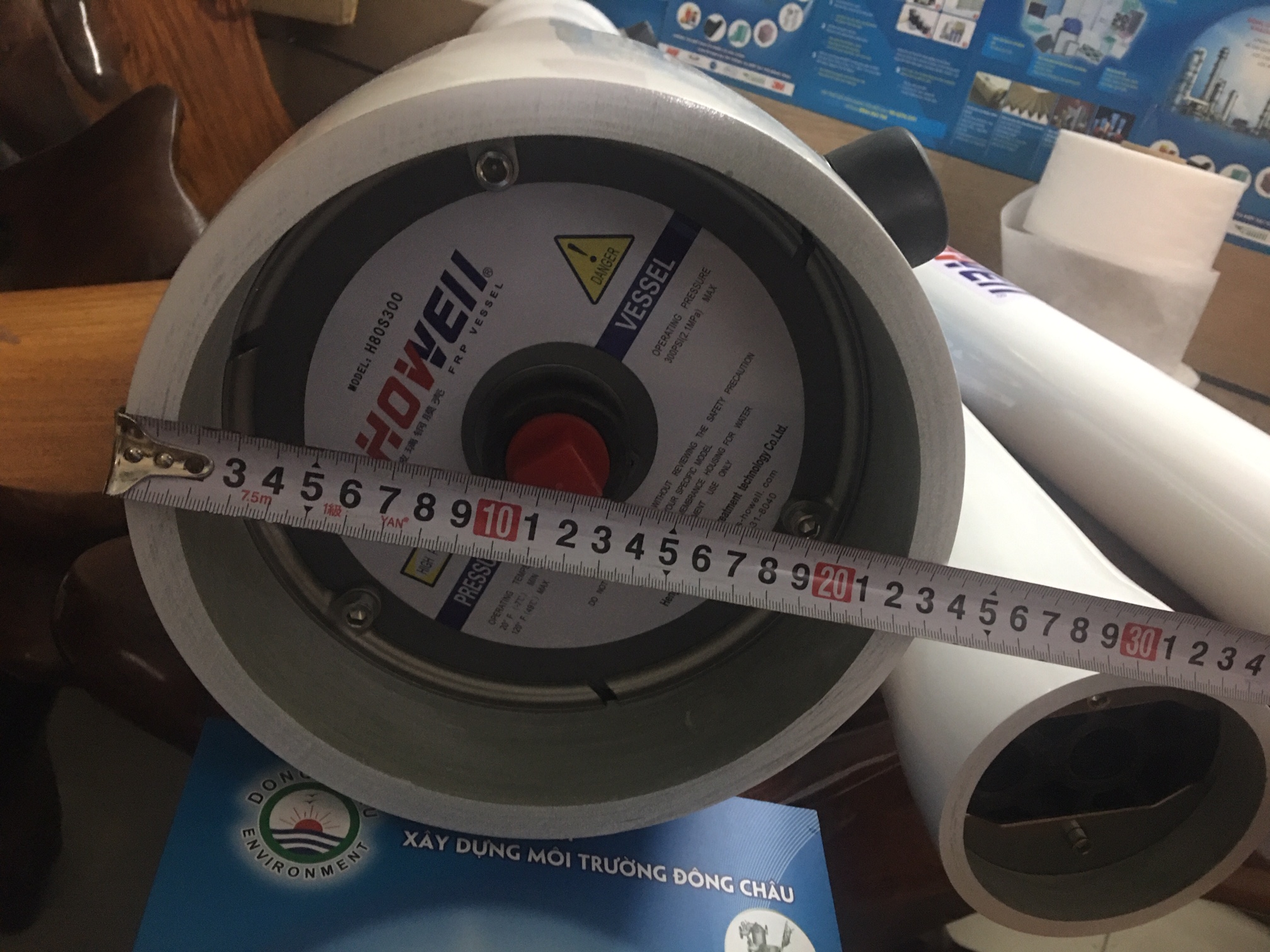 đường kính Vỏ composite chứa màng lọc RO 8040