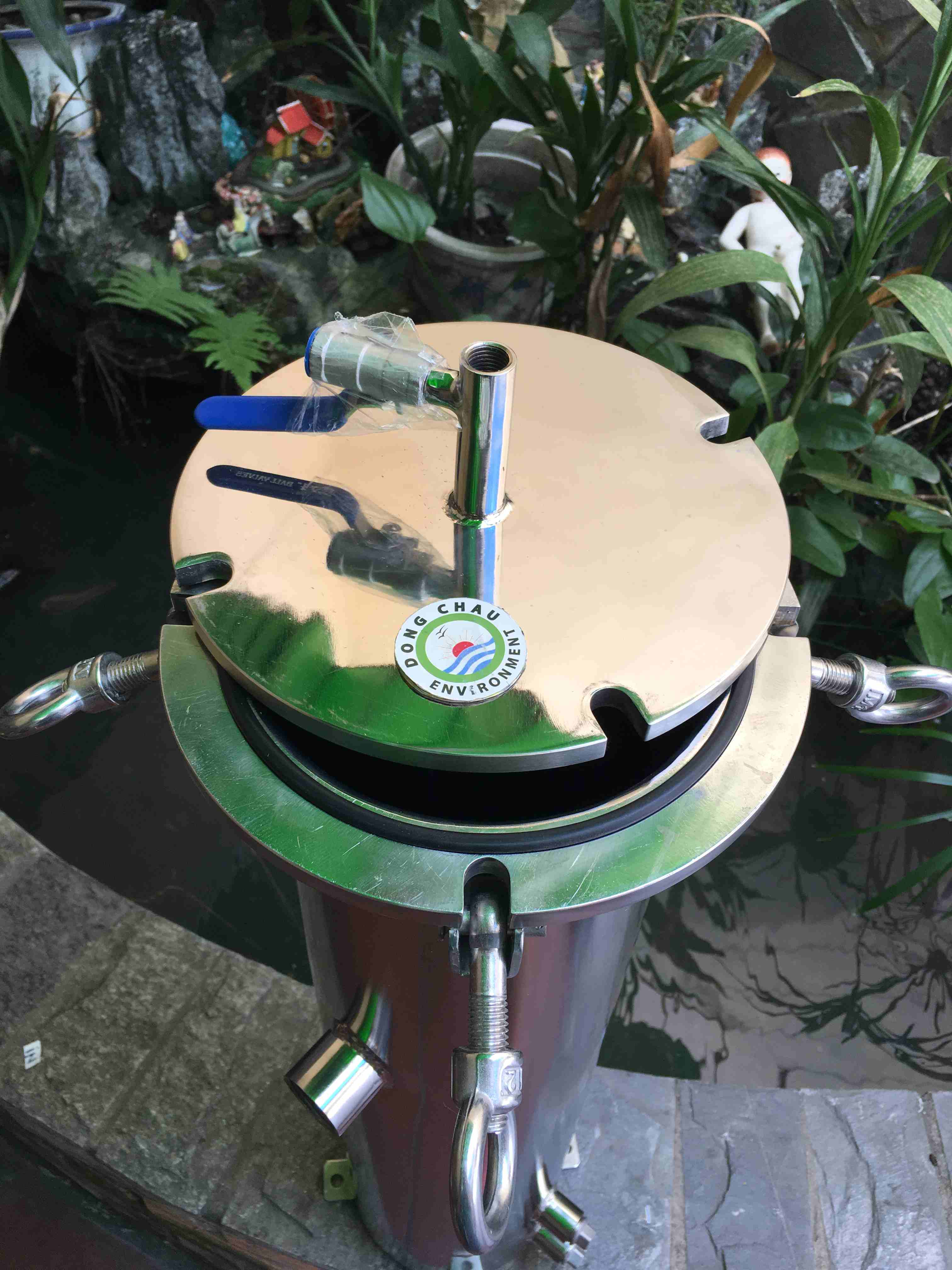 đầu xả áp Bình lọc 3 lõi 20 inch DOE Trung Quốc