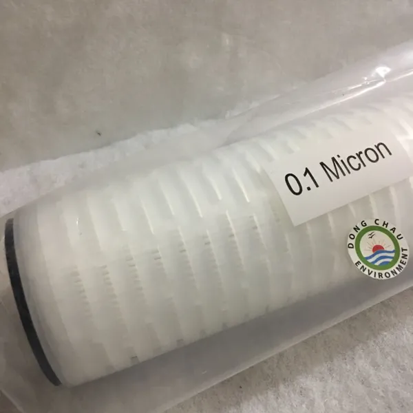 Lõi lọc giấy xếp 0.1 micron 10 inch DOE Clean Green