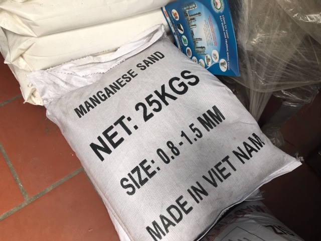 bao Cát Mangan xử lý nước