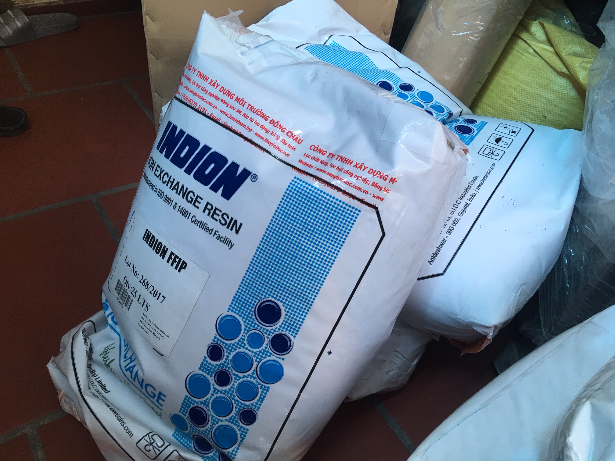 Hạt Nhựa Trao Đổi Ion Âm Anion Indion Ấn Độ FFIP Gốc Cl