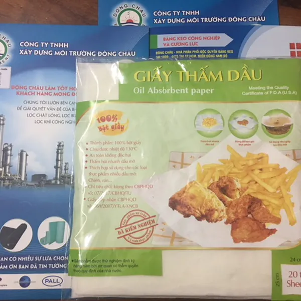 Giấy lọc dầu chiên dầu ăn