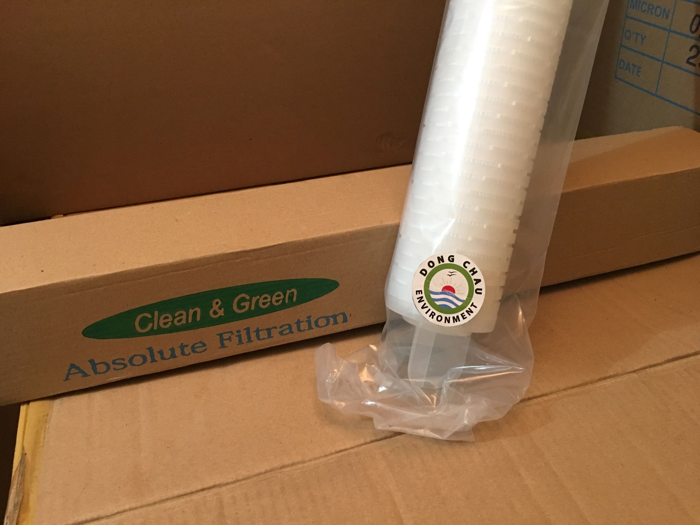 đầu nhọn Lõi lọc giấy xếp 0.5 micron 30 inch oring 226