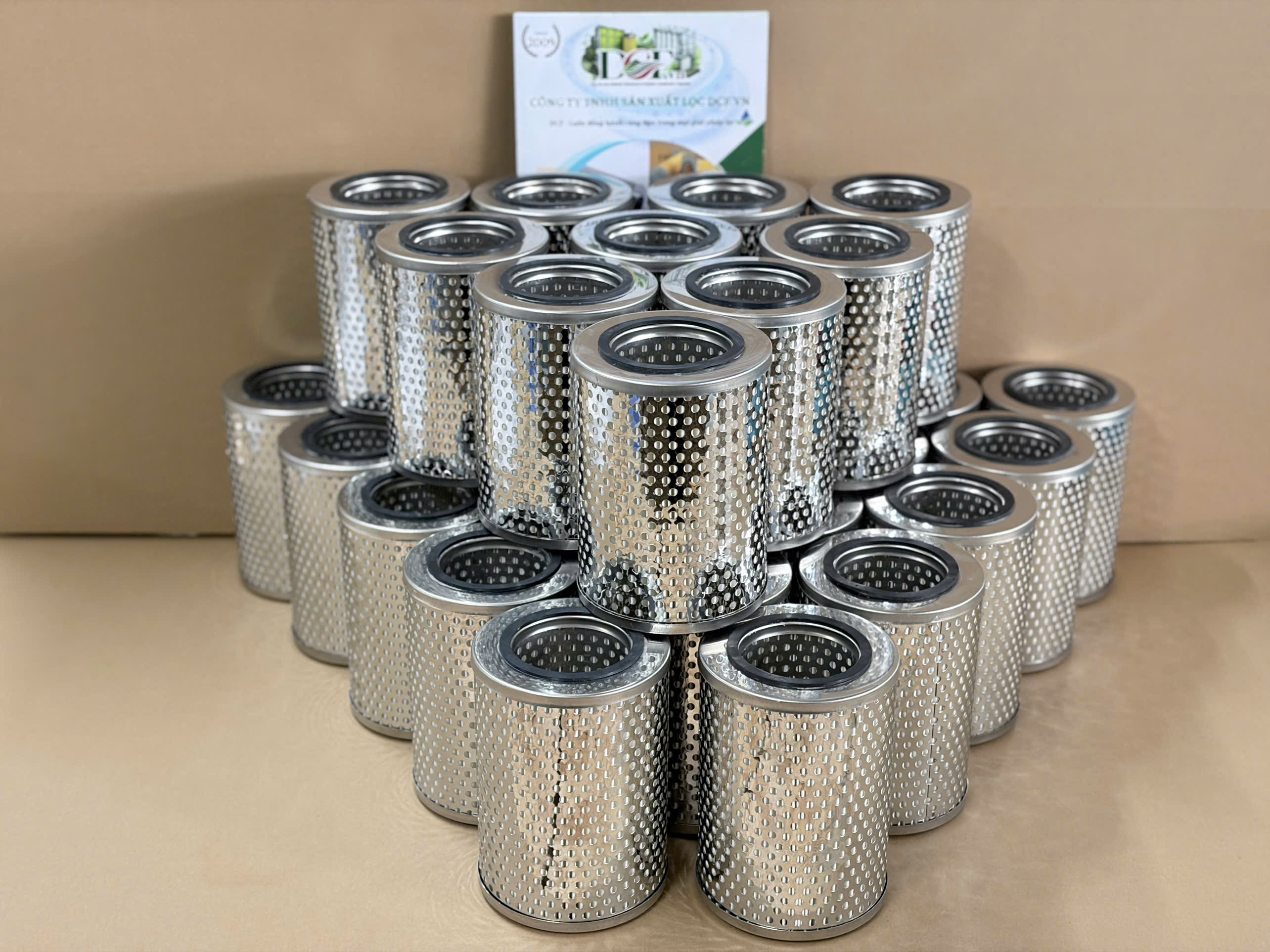 Lõi Lọc Xăng DCF.vn Inox 304 Cellulose 19–30 Micron