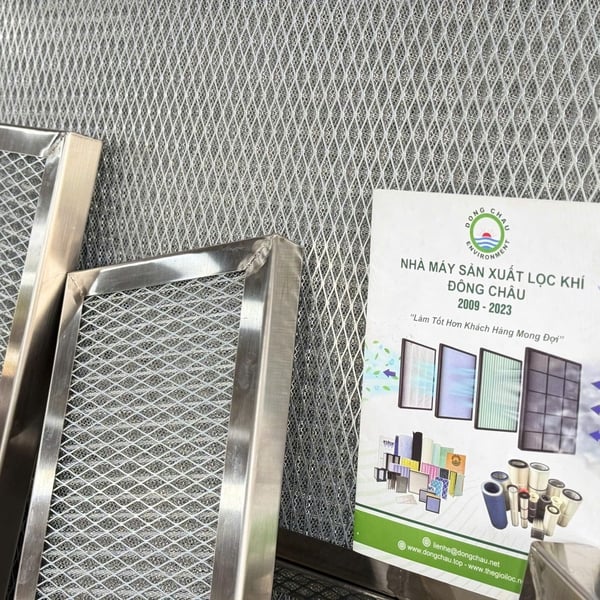 Khung lọc lưới nhôm hai mặt lưới mắt cáo
