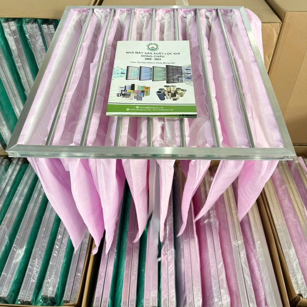 Khung Lọc Túi F7 Hiệu Suất Trung Bình Màu Hồng