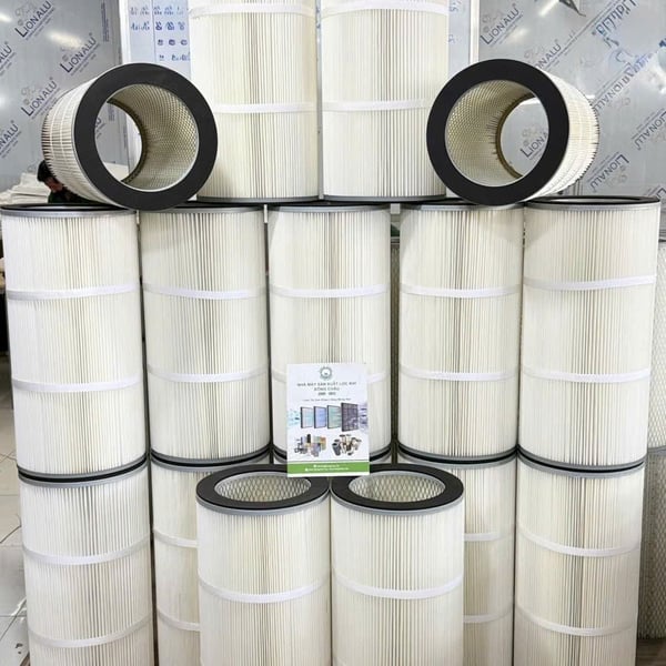 Lõi Lọc Bụi PE Hai Đầu Hở Có Lưới Bên Trong