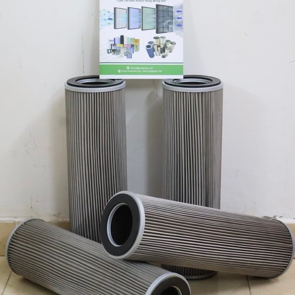 Lõi Lọc Dầu Thủy Lực Inox Gấp Nếp