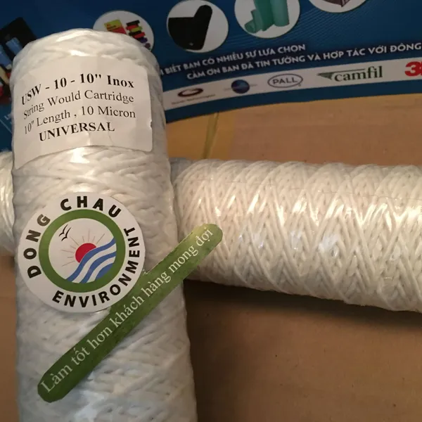Lõi lọc sợi core inox 10 micron 10 inch