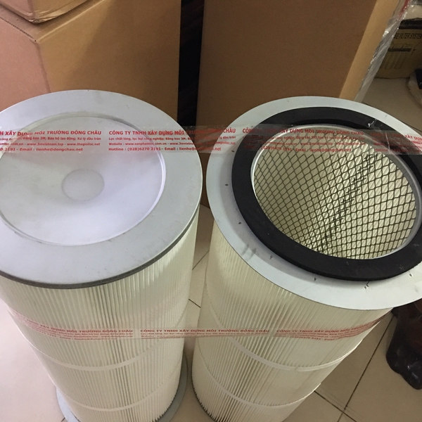 Lõi lọc bụi giấy PE có vành tròn