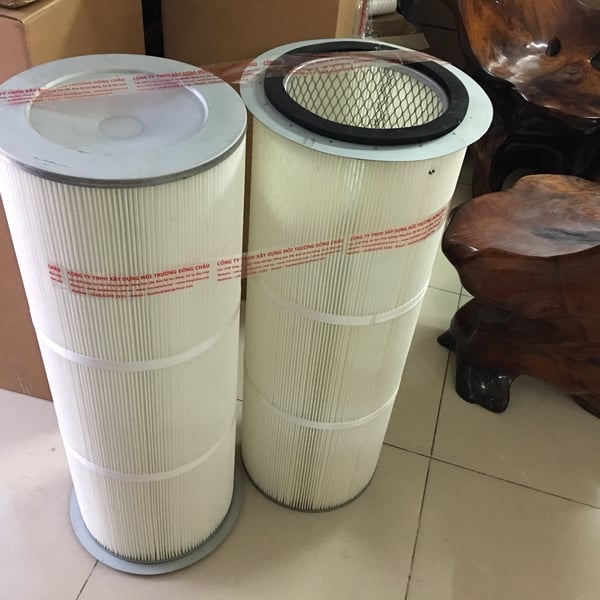 Lõi lọc bụi giấy PE có vành tròn