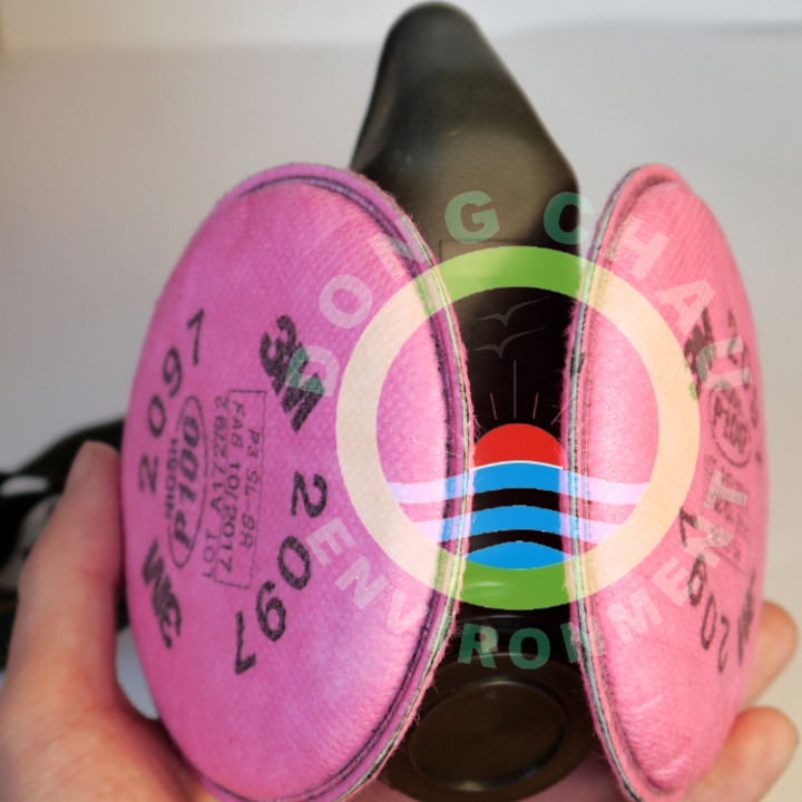 Phin lọc hơi hữu cơ 3M 2097 gắn thực tế