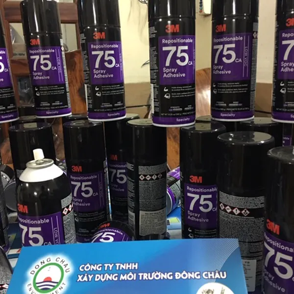 Keo xịt 3M 75 dán vải, dán giấy mẫu chai mới