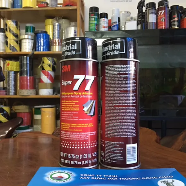 Keo xịt 3M 77 mẫu chai mới tháng 7/2018