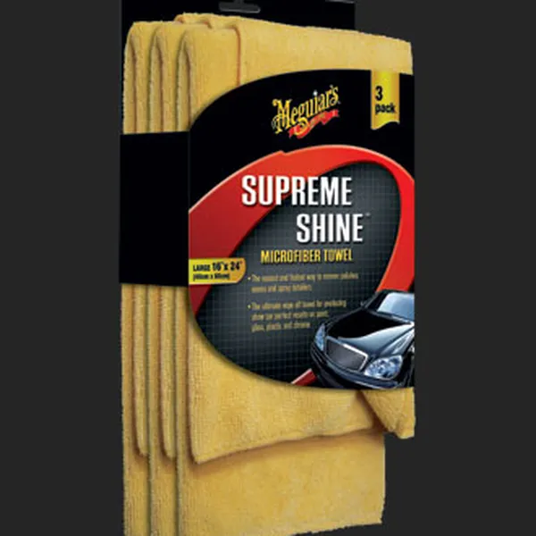 Khăn lau xe hơi Meguiar”s Microfiber đen không viền 40cm x 40cm