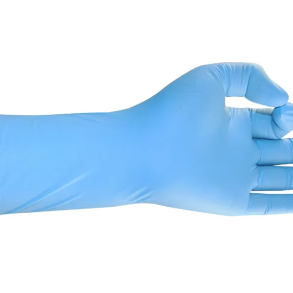 Găng tay nitrile màu xanh