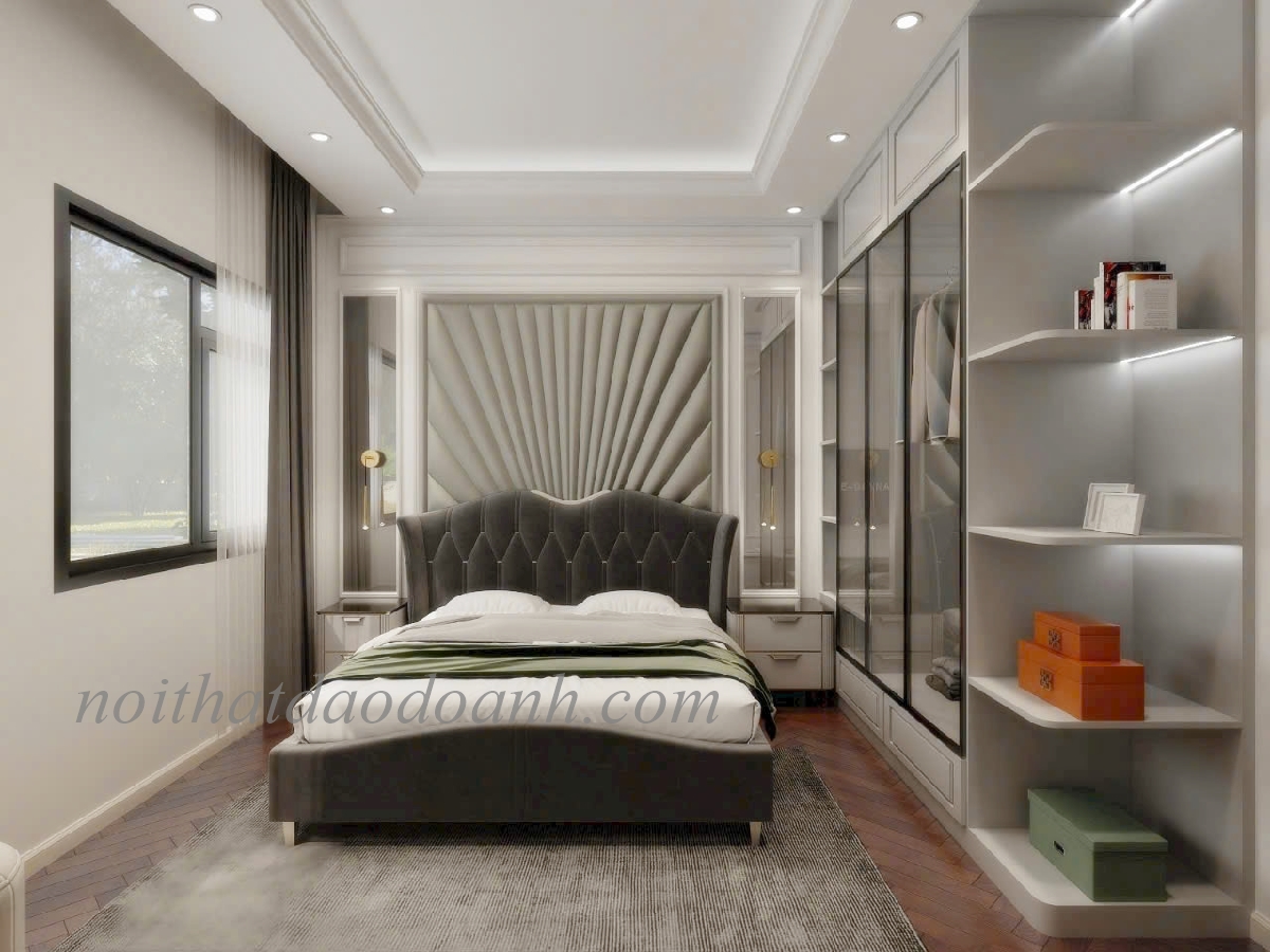 Giường ngủ tân cổ điển GNTCD2008 Giường ngủ tân cổ điển GNTCD2008