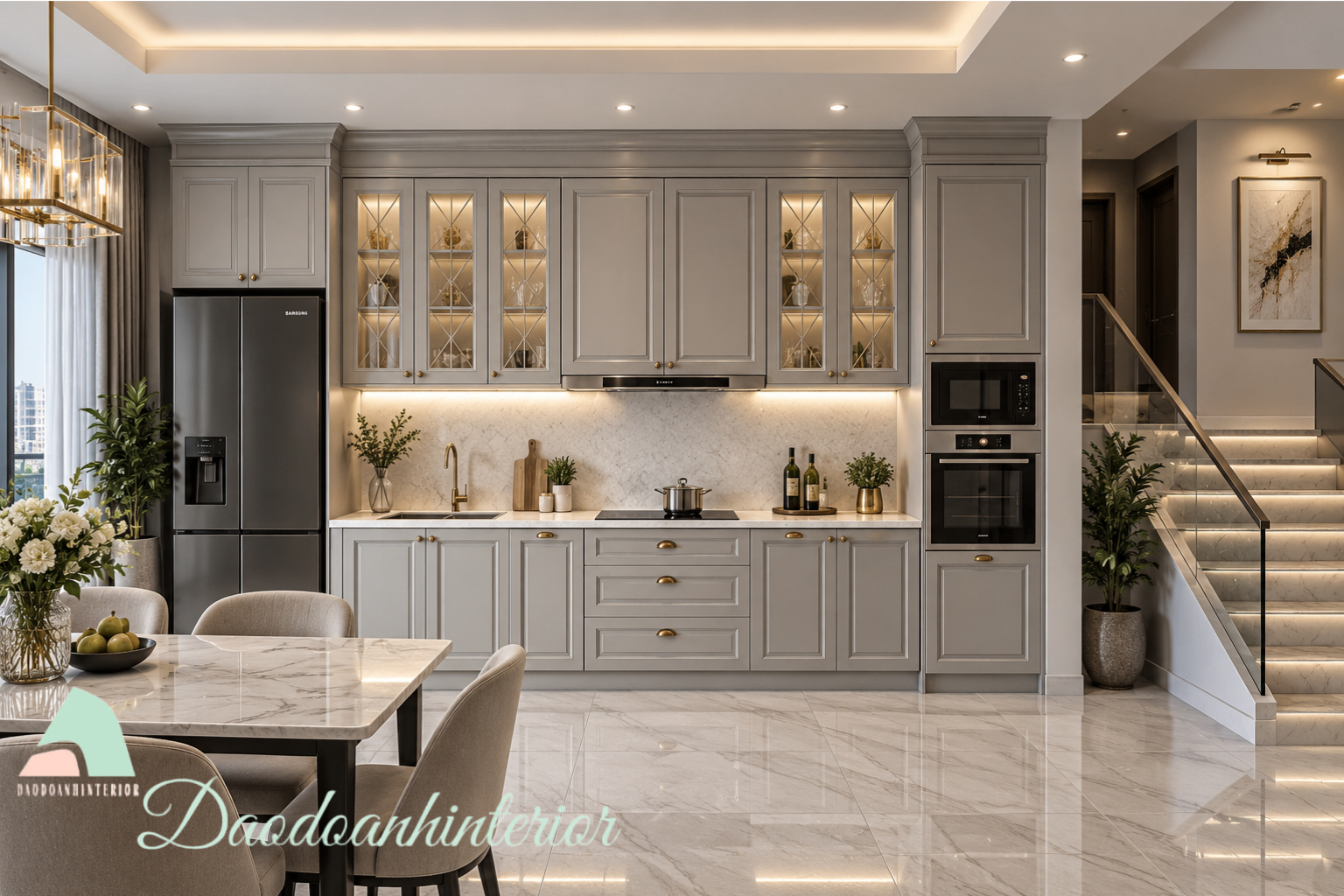 Báo Giá Tủ Bếp Tân Cổ Điển Đẹp Tại TP.HCM Báo Giá Tủ Bếp Tân Cổ Điển Đẹp Tại TP.HCM
