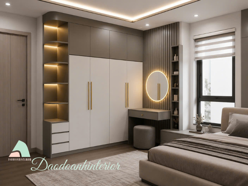 Tủ quần áo MDF An Cường phủ Laminate Tủ quần áo MDF An Cường phủ Laminate