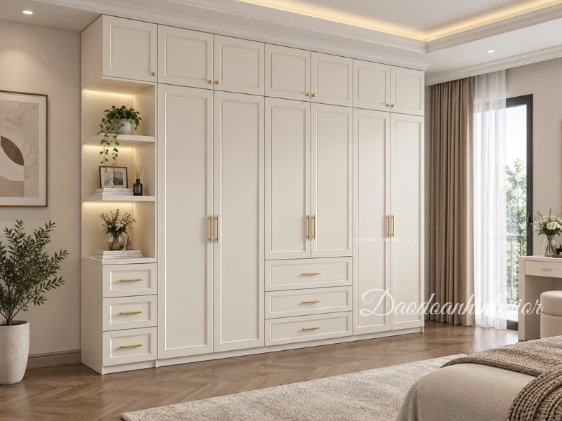 Tủ quần áo tân cổ điển đơn giản Tủ quần áo tân cổ điển đơn giản