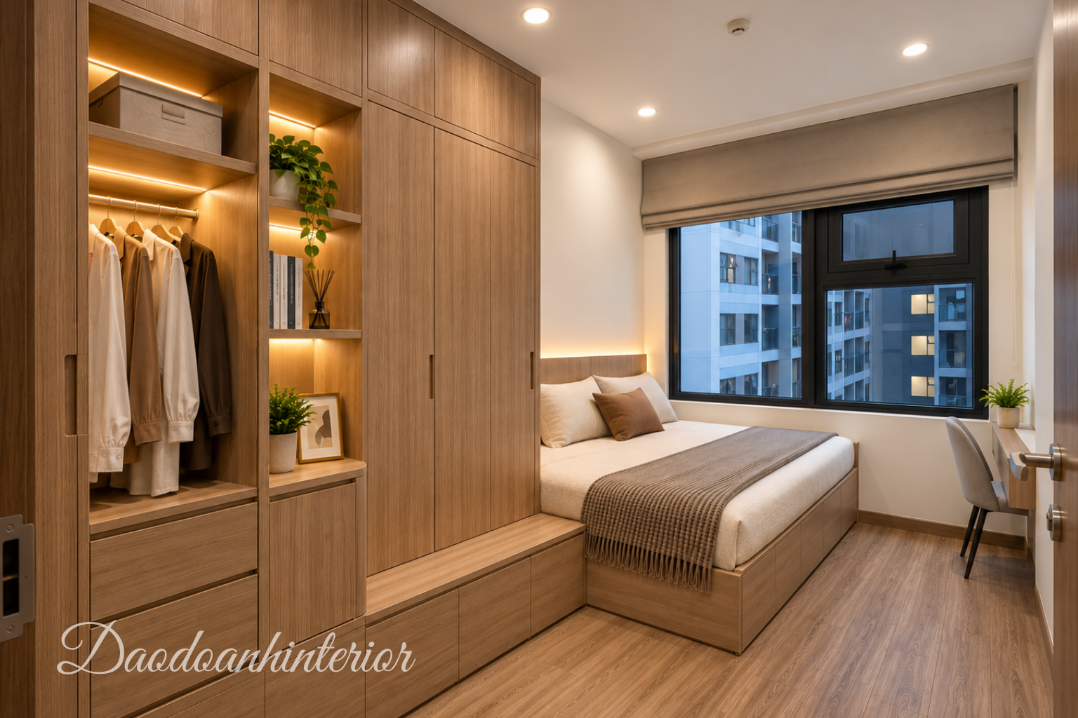 tủ quần áo vân gỗ thiết kế theo yêu cầu căn hộ Vinhomes Grand Park tủ quần áo vân gỗ thiết kế theo yêu cầu căn hộ Vinhomes Grand Park