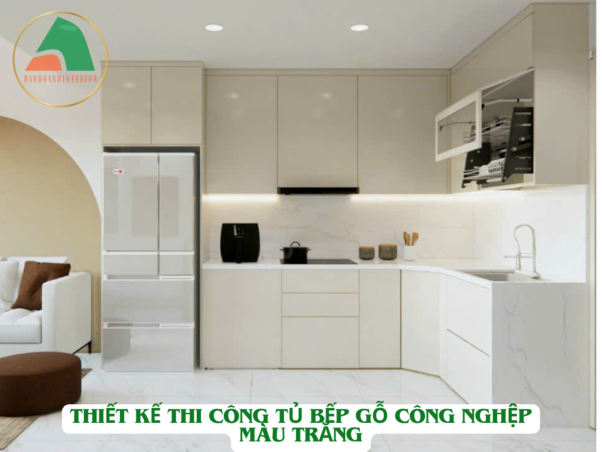 Thiết kế thi công tủ bếp gỗ công nghiệp Thiết kế thi công tủ bếp gỗ công nghiệp