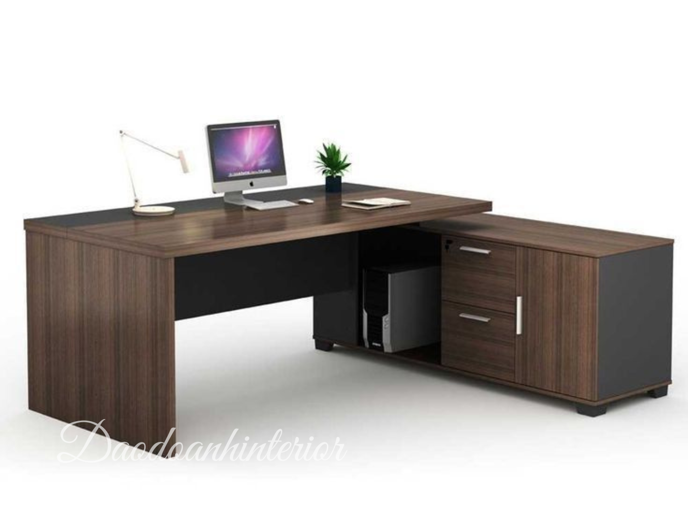 Bàn chữ L có hộc tủ HT 287 Bàn chữ L có hộc tủ HT 287