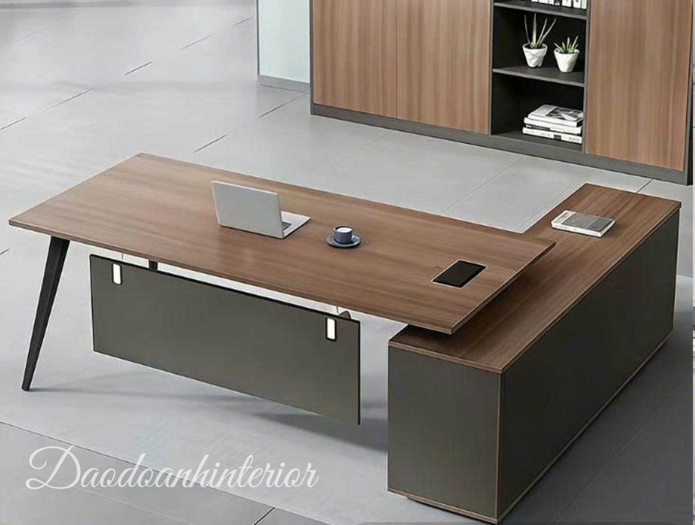 Bàn giám đốc chân sắt hiện đại CS412 Bàn giám đốc chân sắt hiện đại CS412