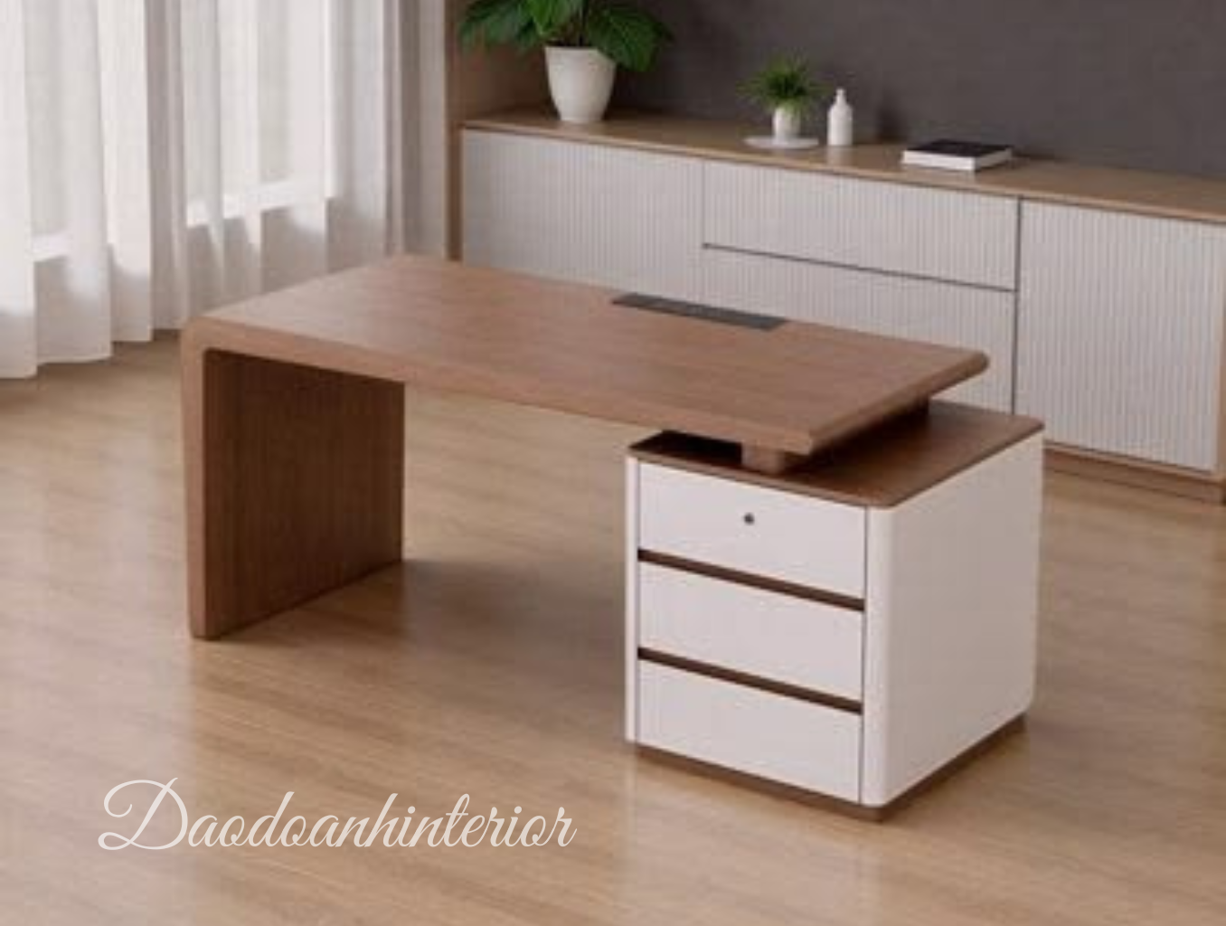 Bàn làm việc có hộc tủ HT 288 Bàn làm việc có hộc tủ HT 288