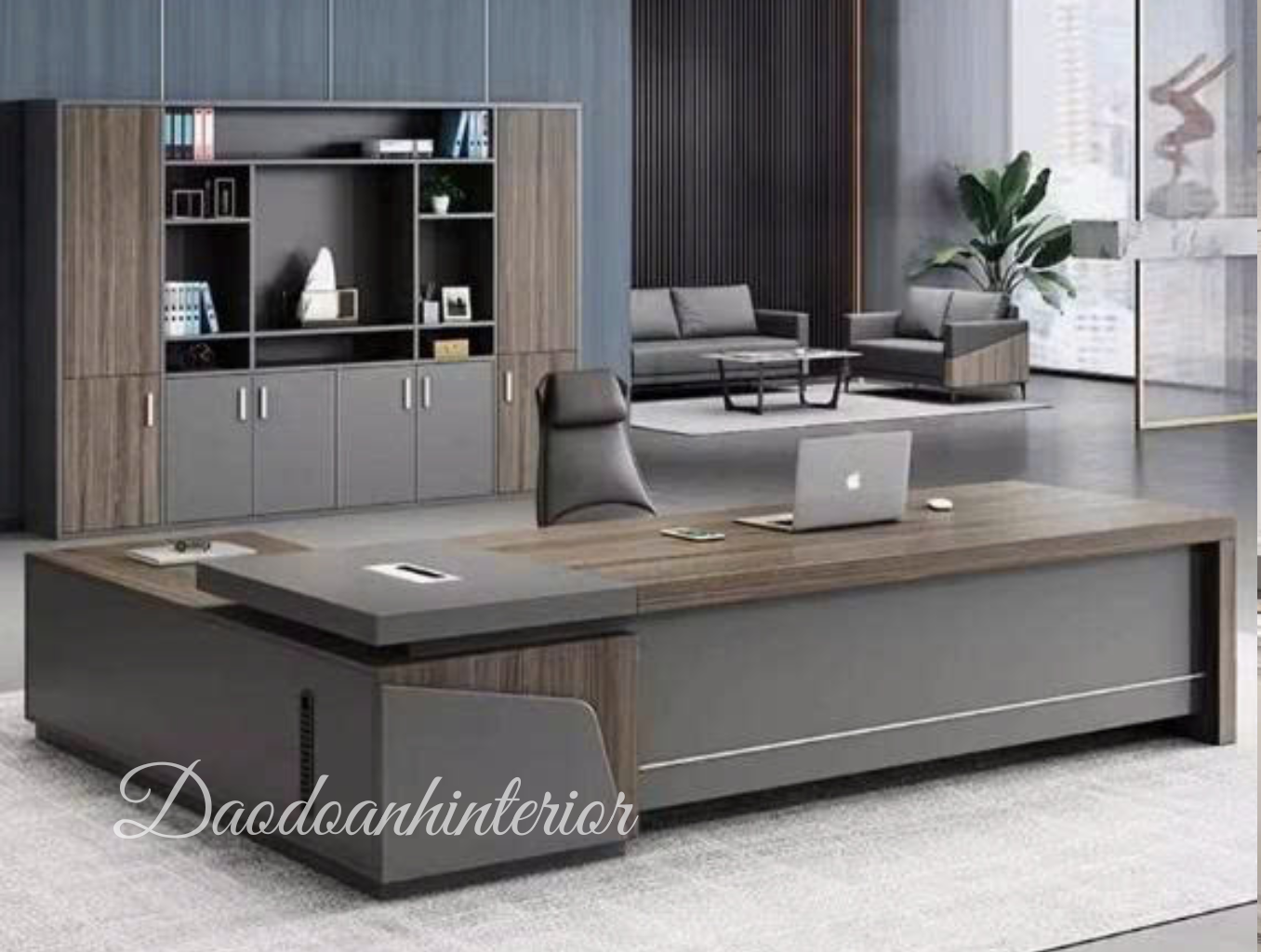 Bàn làm việc giám đốc gỗ công nghiệp BGD GCN516 Bàn làm việc giám đốc gỗ công nghiệp BGD GCN516
