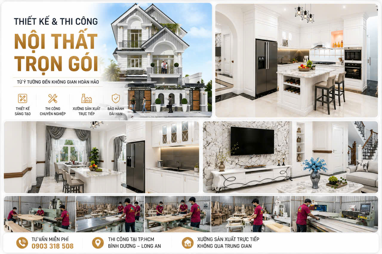 Cam kết thiết kế và thi công nội thất trọn gói Cam kết thiết kế và thi công nội thất trọn gói