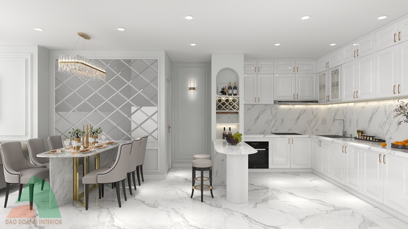 Thiết kế thi công nội thất tân cổ điển Thiết kế thi công nội thất tân cổ điển