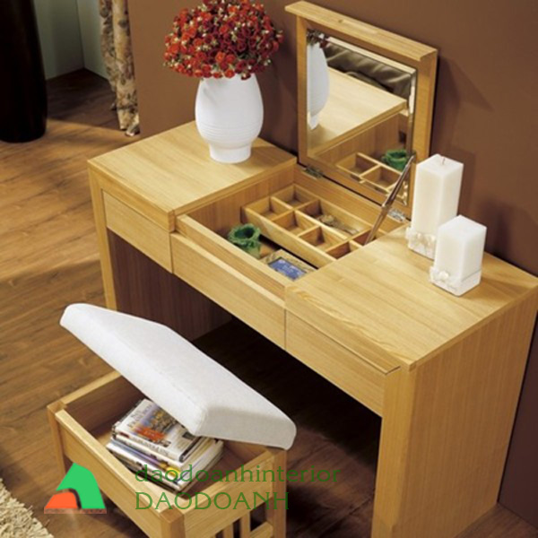 Bàn phấn trang điểm gỗ vennes sồi cao cấp Bàn phấn trang điểm gỗ vennes sồi cao cấp