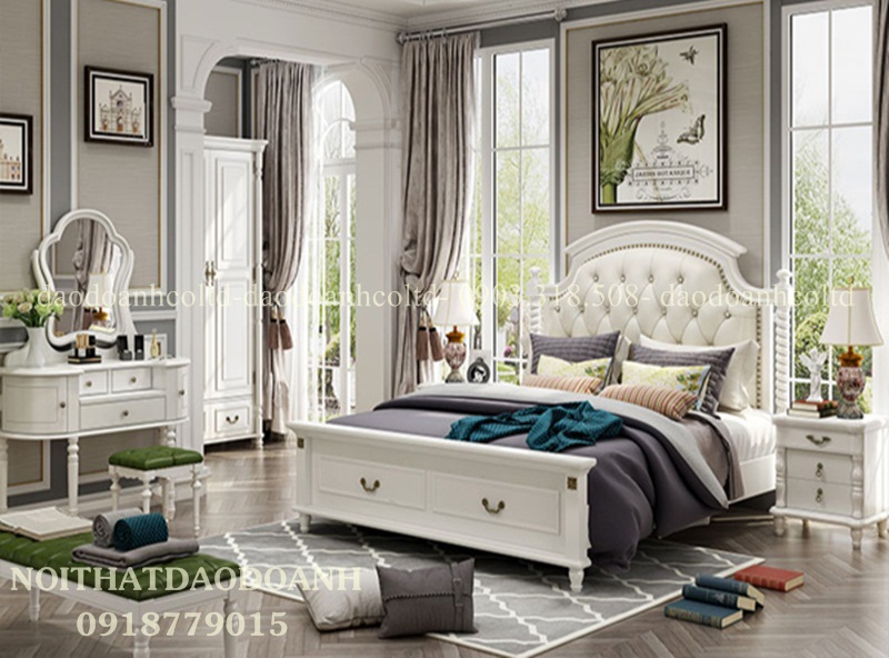 Bộ phòng ngủ tân cổ điển -TCD 11 Bộ phòng ngủ tân cổ điển -TCD 11
