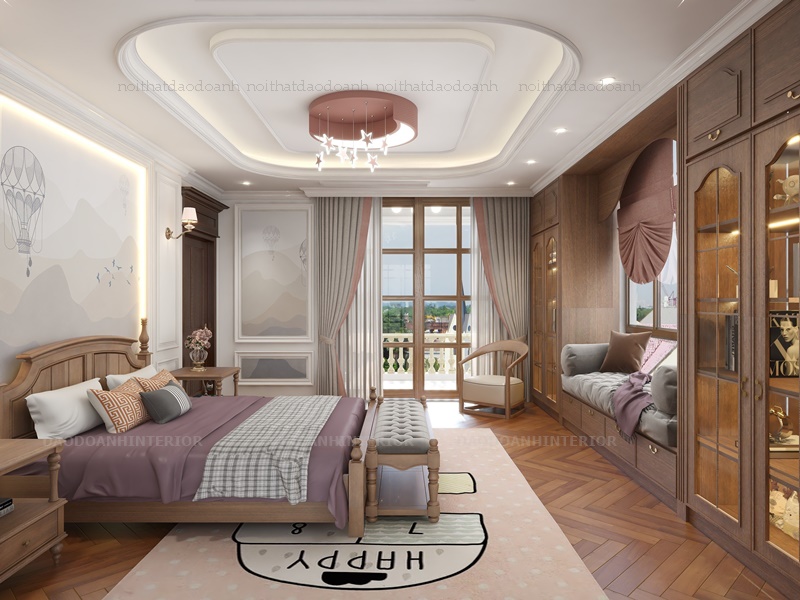 Bộ giường tủ tân cổ điển cho không gian sống hoàn hào Bộ giường tủ tân cổ điển cho không gian sống hoàn hào