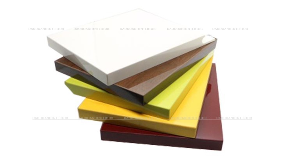 Gỗ công nghiệp MDF đã được phủ tấm phôi nhựa Acrylic Gỗ công nghiệp MDF đã được phủ tấm phôi nhựa Acrylic