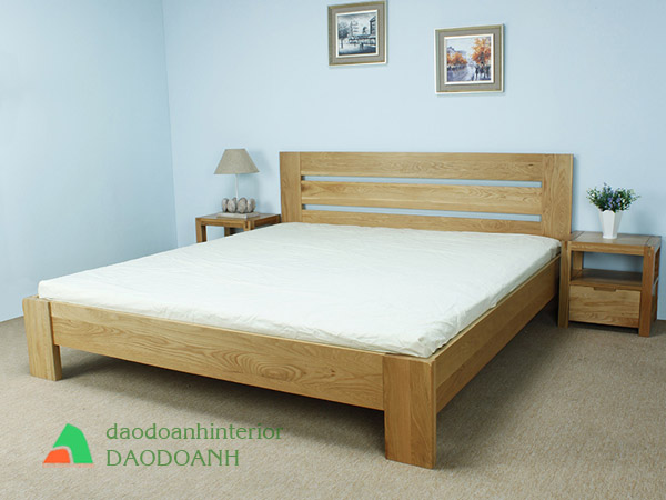 Giường ngủ gỗ tự nhiên GNTN12 Giường ngủ gỗ tự nhiên GNTN12