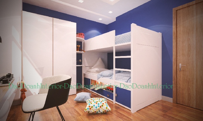 Giường ngủ riêng,phong cách hiện đại cho bé  Giường ngủ riêng,phong cách hiện đại cho bé -BPNTE06