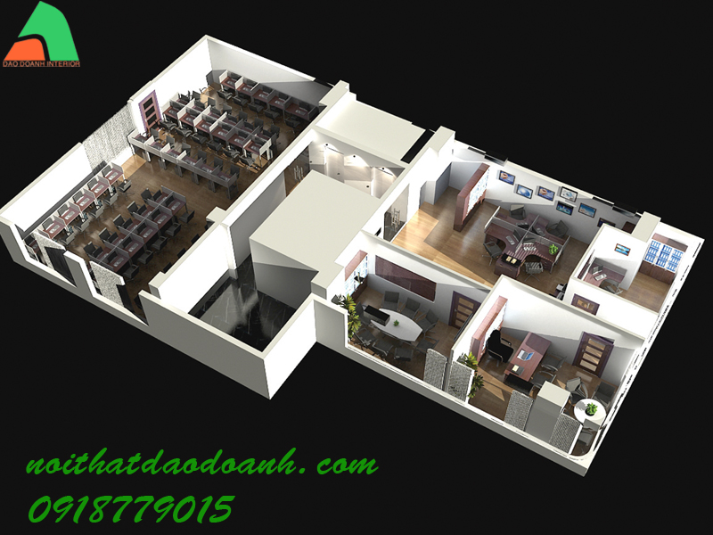 Bố trí mặt bằng nội thất văn phòng Bố trí mặt bằng nội thất văn phòng