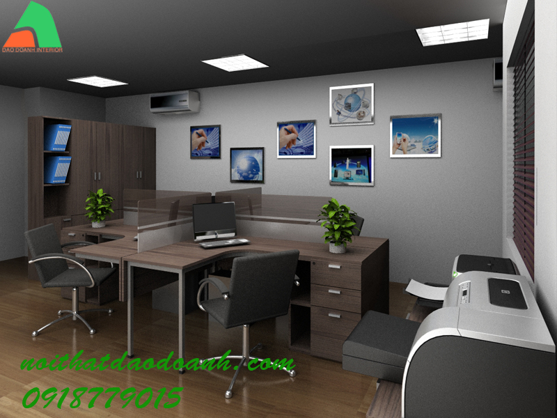 Thiết kế Nội thất phòng kế toán 3D Thiết kế Nội thất phòng kế toán 3D