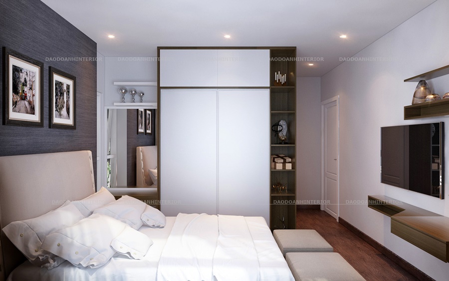 Thiết kế tủ quần áo gổ công nghiệp trong phòng ngủ bố mẹ Thiết kế tủ quần áo gổ công nghiệp trong phòng ngủ bố mẹ