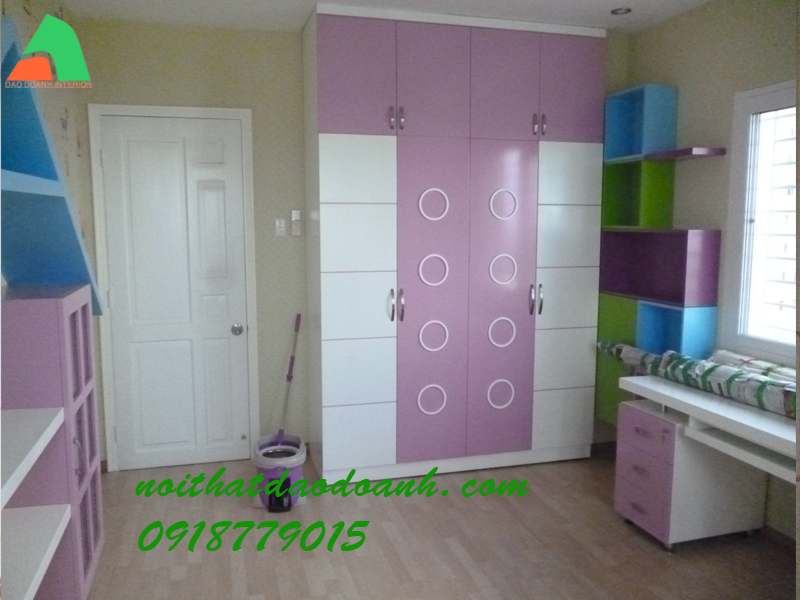 Tủ áo đẹp cho bé gái PNTE03D Tủ áo đẹp cho bé gái PNTE03D