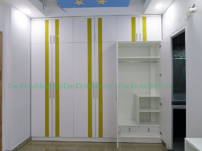 Tủ áo gỗ công nghiệp 6 cánh TADD03 Tủ áo gỗ công nghiệp 6 cánh TADD03