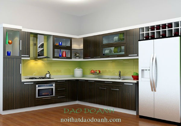 Tủ bếp Laminat TBDD1506 Tủ bếp Laminat TBDD1506